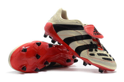 Adidas Predator Accelerator Electricity FG Low-Tops Soccer Cleats - White/Black/Red
