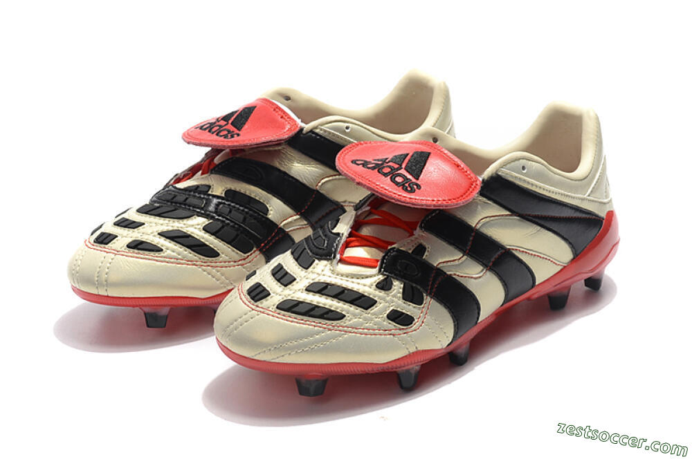 Adidas Predator Accelerator Electricity FG Low-Tops Soccer Cleats - White/Black/Red 5
