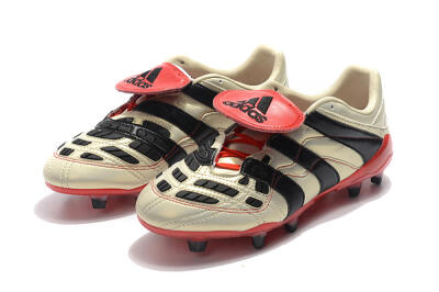 Adidas Predator Accelerator Electricity FG Low-Tops Soccer Cleats - White/Black/Red