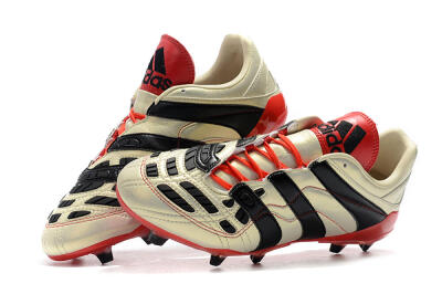 Adidas Predator Accelerator Electricity FG Low-Tops Soccer Cleats - White/Black/Red