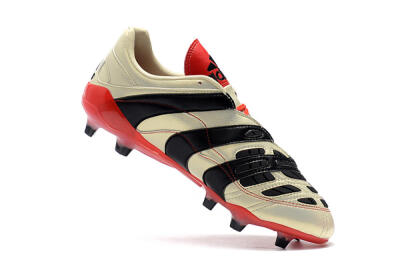 Adidas Predator Accelerator Electricity FG Low-Tops Soccer Cleats - White/Black/Red