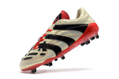 Adidas Predator Accelerator Electricity FG Low-Tops Soccer Cleats - White/Black/Red