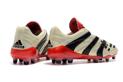 Adidas Predator Accelerator Electricity FG Low-Tops Soccer Cleats - White/Black/Red