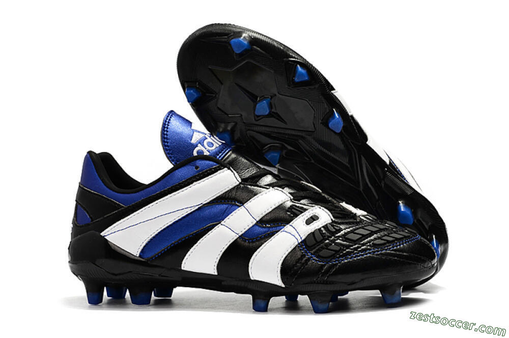 Adidas Predator Accelerator Electricity FG Low-Tops Soccer Cleats - Black/Blue/White 0