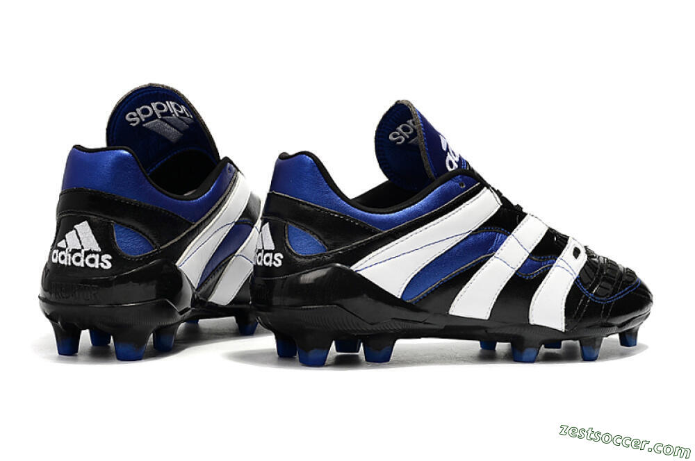 Adidas Predator Accelerator Electricity FG Low-Tops Soccer Cleats - Black/Blue/White 9