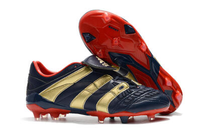 Adidas Predator Accelerator Electricity FG Low-Tops Soccer Cleats - Blue/Gold/Red