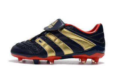 Adidas Predator Accelerator Electricity FG Low-Tops Soccer Cleats - Blue/Gold/Red