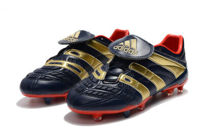 Adidas Predator Accelerator Electricity FG Low-Tops Soccer Cleats - Blue/Gold/Red