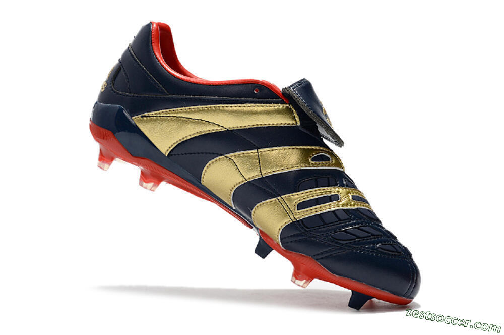 Adidas Predator Accelerator Electricity FG Low-Tops Soccer Cleats - Blue/Gold/Red 7