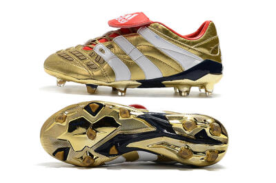 Adidas Predator Accelerator Electricity FG Low-Tops Soccer Cleats - Gold/Red/White