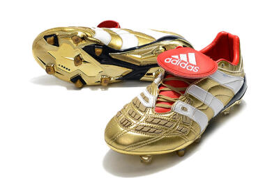Adidas Predator Accelerator Electricity FG Low-Tops Soccer Cleats - Gold/Red/White