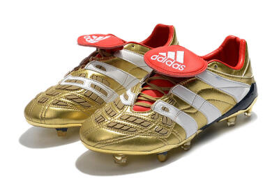 Adidas Predator Accelerator Electricity FG Low-Tops Soccer Cleats - Gold/Red/White
