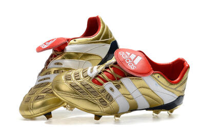 Adidas Predator Accelerator Electricity FG Low-Tops Soccer Cleats - Gold/Red/White