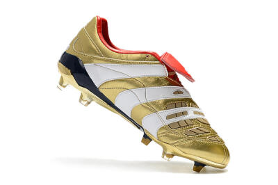Adidas Predator Accelerator Electricity FG Low-Tops Soccer Cleats - Gold/Red/White