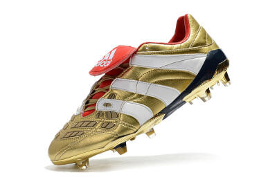 Adidas Predator Accelerator Electricity FG Low-Tops Soccer Cleats - Gold/Red/White