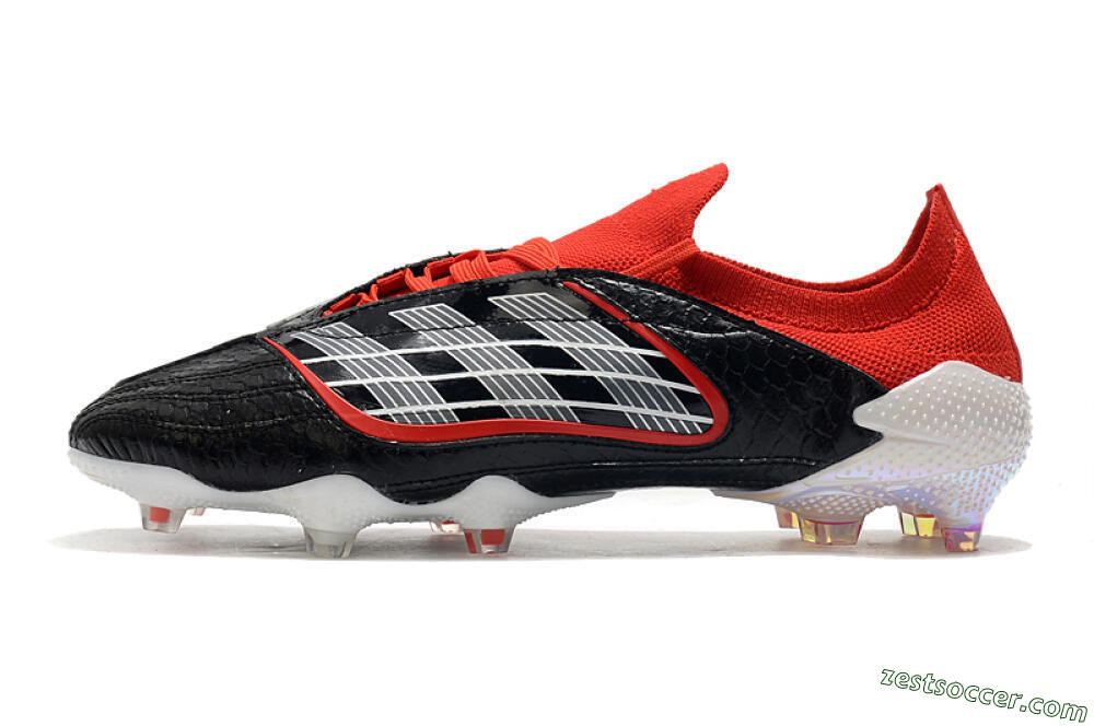 Adidas Predator Archive Limited Edition FG Low-Tops Soccer Cleats - Black/White/Red 2