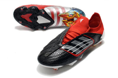 Adidas Predator Archive Limited Edition FG Low-Tops Soccer Cleats - Black/White/Red
