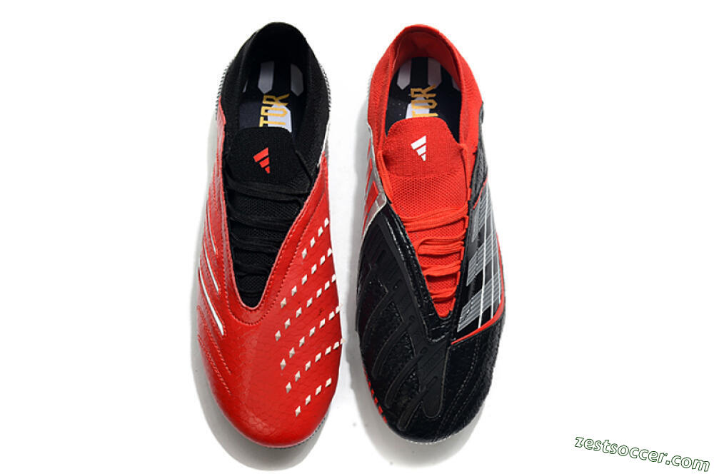 Adidas Predator Archive Limited Edition FG Low-Tops Soccer Cleats - Black/White/Red 6