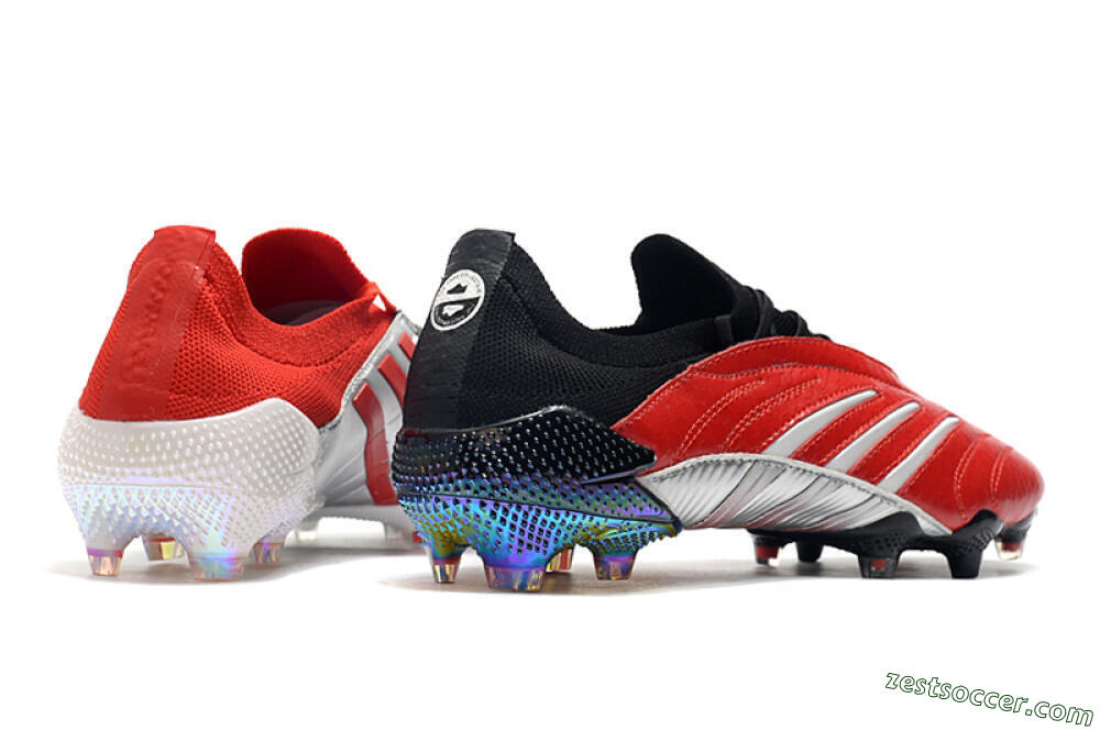 Adidas Predator Archive Limited Edition FG Low-Tops Soccer Cleats - Black/White/Red 7