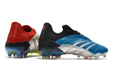 Adidas Predator Archive Limited Edition FG Low-Tops Soccer Cleats - Blue/Silver/Red/Yellow