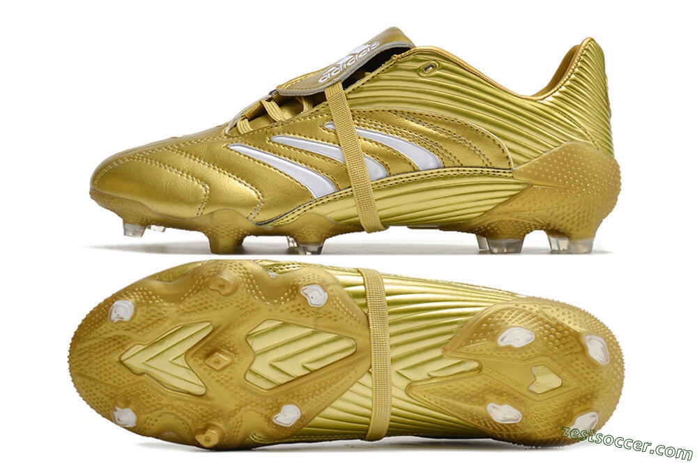 Adidas Predator Absolute 20 FG Low-Tops Soccer Cleats - Gold/White 1