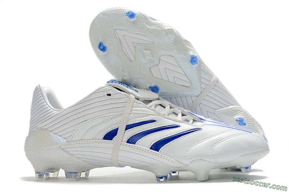 Adidas Predator Absolute 20 FG Low-Tops Soccer Cleats - White/Blue 0
