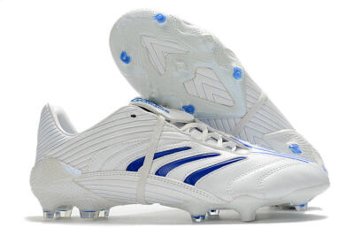 Adidas Predator Absolute 20 FG Low-Tops Soccer Cleats - White/Blue