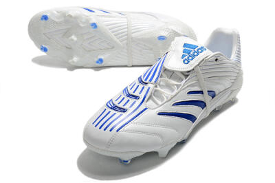 Adidas Predator Absolute 20 FG Low-Tops Soccer Cleats - White/Blue