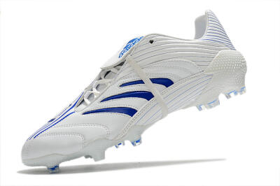 Adidas Predator Absolute 20 FG Low-Tops Soccer Cleats - White/Blue