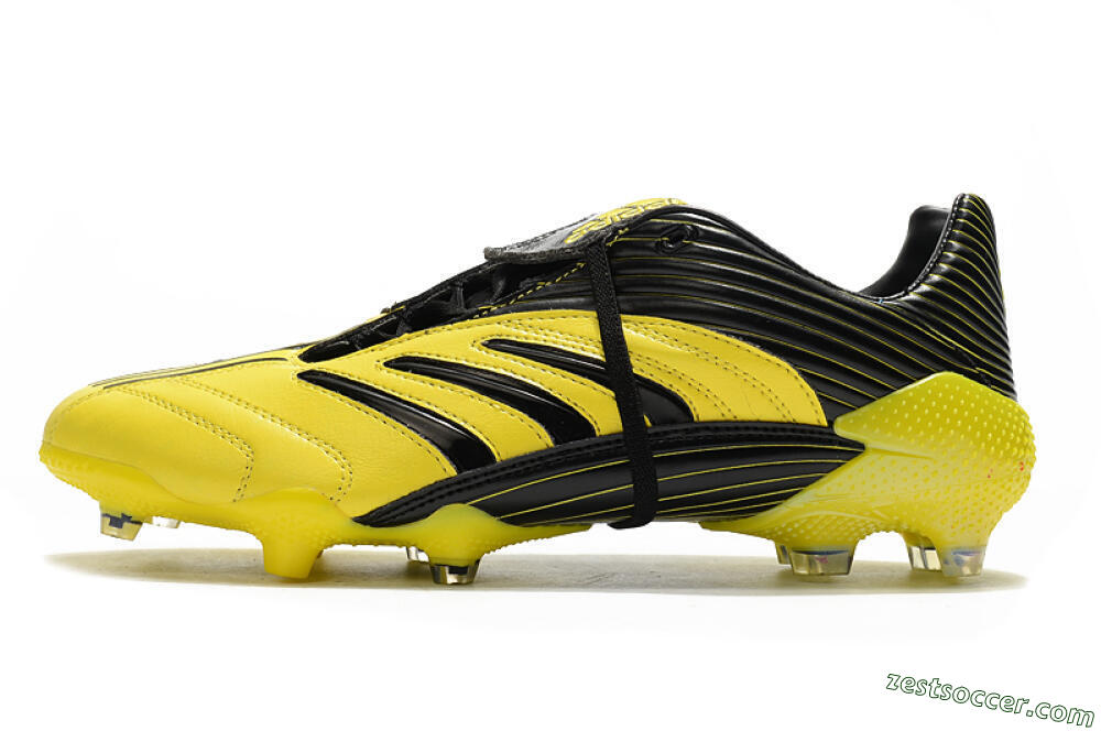 Adidas Predator Absolute 20 FG Low-Tops Soccer Cleats - Yellow/Black 2