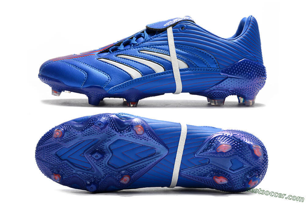 Adidas Predator Absolute 20 FG Low-Tops Soccer Cleats - Blue/White 1