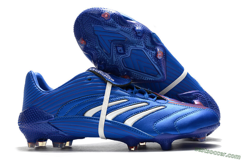 Adidas Predator Absolute 20 FG Low-Tops Soccer Cleats - Blue/White 0