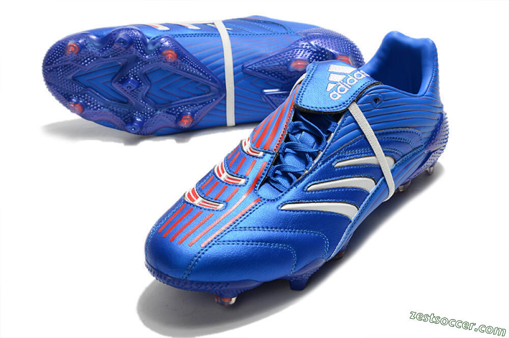 Adidas Predator Absolute 20 FG Low-Tops Soccer Cleats - Blue/White 3