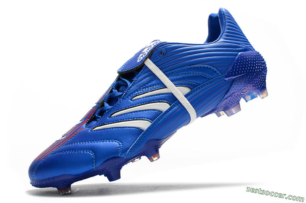 Adidas Predator Absolute 20 FG Low-Tops Soccer Cleats - Blue/White 5