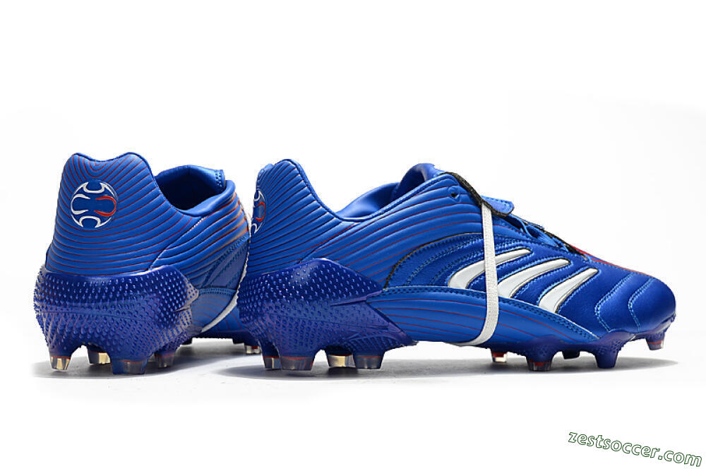 Adidas Predator Absolute 20 FG Low-Tops Soccer Cleats - Blue/White 6