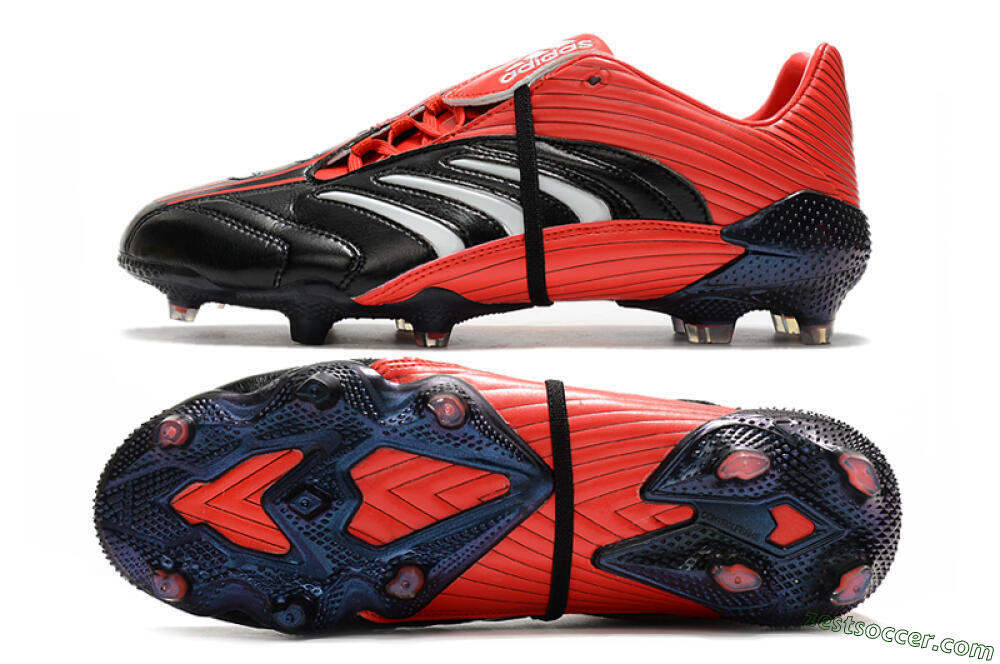 Adidas Predator Absolute 20 FG Low-Tops Soccer Cleats - Black/Red/White 1