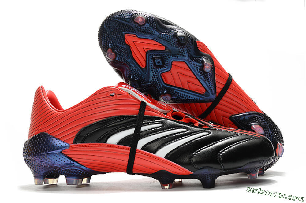 Adidas Predator Absolute 20 FG Low-Tops Soccer Cleats - Black/Red/White 0