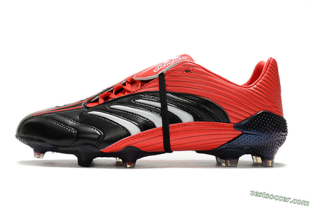 Adidas Predator Absolute 20 FG Low-Tops Soccer Cleats - Black/Red/White 2