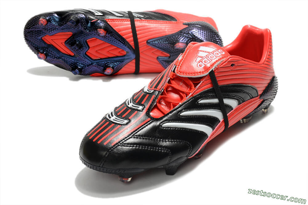 Adidas Predator Absolute 20 FG Low-Tops Soccer Cleats - Black/Red/White 3