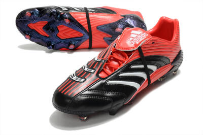 Adidas Predator Absolute 20 FG Low-Tops Soccer Cleats - Black/Red/White