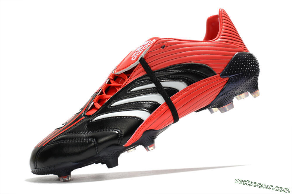Adidas Predator Absolute 20 FG Low-Tops Soccer Cleats - Black/Red/White 5