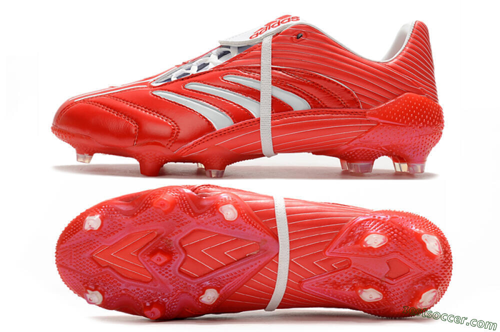 Adidas Predator Absolute 20 FG Low-Tops Soccer Cleats - Red/White 1