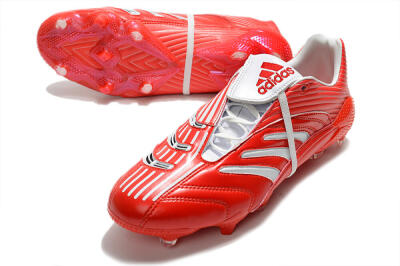 Adidas Predator Absolute 20 FG Low-Tops Soccer Cleats - Red/White