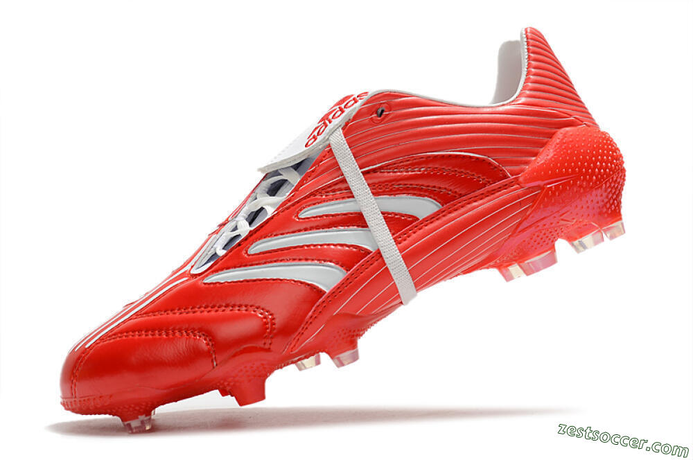 Adidas Predator Absolute 20 FG Low-Tops Soccer Cleats - Red/White 5
