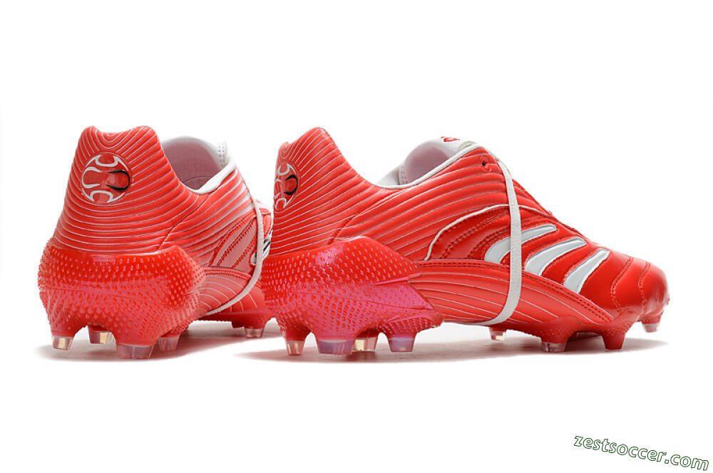 Adidas Predator Absolute 20 FG Low-Tops Soccer Cleats - Red/White 6