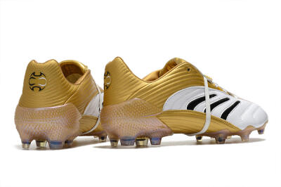 Adidas Predator Absolute 20 FG Low-Tops Soccer Cleats - White/Gold/Black