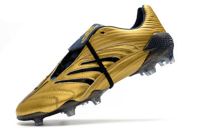 Adidas Predator Absolute 20 FG Low-Tops Soccer Cleats - Gold/Black/Blue