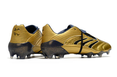Adidas Predator Absolute 20 FG Low-Tops Soccer Cleats - Gold/Black/Blue