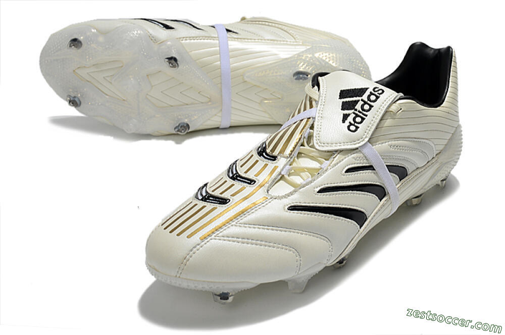 Adidas Predator Absolute 20 FG Low-Tops Soccer Cleats - White/Black 3