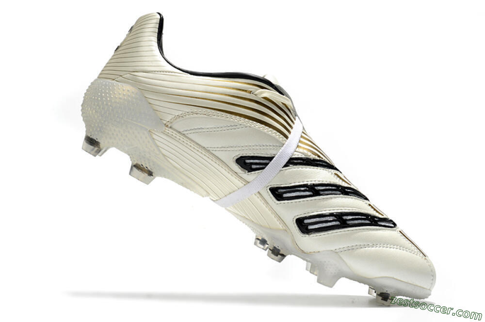 Adidas Predator Absolute 20 FG Low-Tops Soccer Cleats - White/Black 4